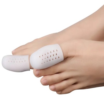 БЕЛАЯ ГЕЛЕВАЯ СИЛИКОНОВАЯ ЗАЩИТА ДЛЯ БОЛЬШОГО ПАЛЬЦА НОГИ