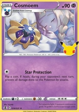 HOLO Pokemon TCG Psychic - Cosmoem (CEL 014)
