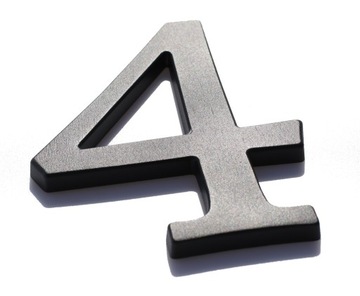 НОМЕР ДОМА, ЦИФРЫ ДЛЯ ДОМА, БУКВЫ графит 4