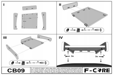 Средняя полка TIR VOLKSWAGEN TRANSPORTER T5 03-15