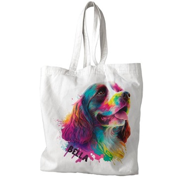 СУМКА ДЛЯ СОБАКИ СПАНИЭЛЯ 3D ЭФФЕКТ ИМЯ ПОДАРОК