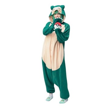 Piżama Onesie Kigurumi Kostium Przebranie Pokemon Snorlax L: 165 - 175cm