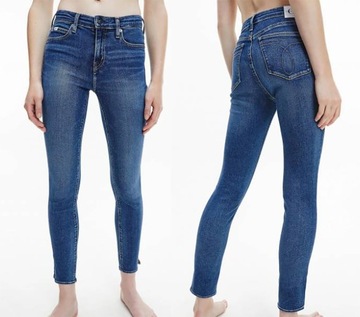 Spodnie Calvin Klein Mid Rise Skinny Ankle W27 J20J217040