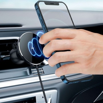 АВТОМОБИЛЬНЫЙ ДЕРЖАТЕЛЬ MAG SAFE ИНДУКТИВНОЕ ЗАРЯДНОЕ УСТРОЙСТВО 15 ВТ ДЛЯ IPHONE 12 13 14 15