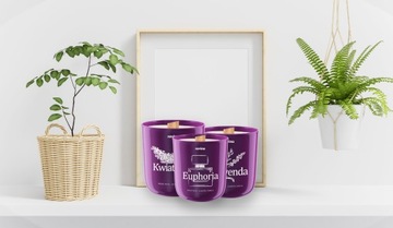 АРОМАТИЧЕСКАЯ СВЕЧА «ЦВЕТ СИРЕНИ» СОЕВАЯ СВЕЧА «ЦВЕТЫ СИРЕНИ» ПОДАРОК ​​РАВИНА 420г