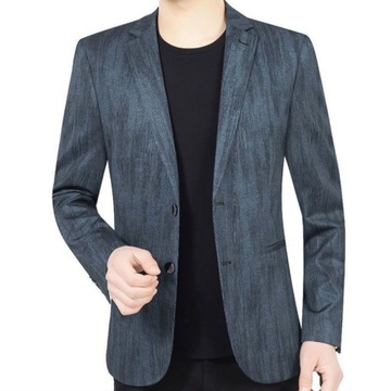 Повседневная модная мужская деловая куртка, узкий стиль