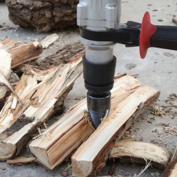 Шнек для колки дров, дрель, конус колки, 2 адаптера