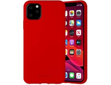 POKROWIEC CASE PLECKI SILIKONOWE ETUI DO IPHONE 11 PRO MAX | CZERWONY