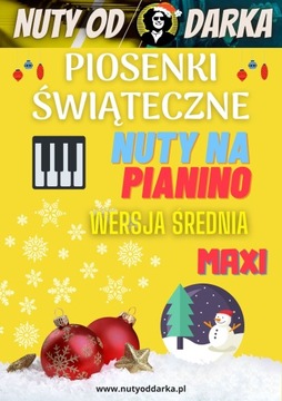 Ноты с буквами для рождественских колядок MEGA EASY фортепианная клавиатура