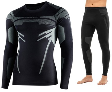 BRUBECK TERMOAKTYWNA ODZIEŻ MOTOCYKLOWA męska Koszulka i Spodnie DRY -XL
