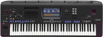 Yamaha Genos / Genos2 folie ochronne na instrument BLACK SET - Czarne