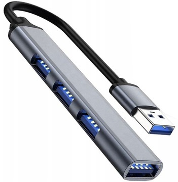 HUB USB Rozgałęźnik Rozdzielacz Portów SLIM 4xUSB ADAPTER