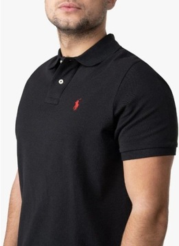 POLO RALPH LAUREN CUSTOM FIT KOSZULKA POLO BLACK MEN IDEAŁ L/XL