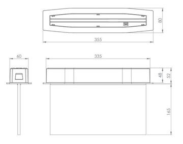 Аварийный встраиваемый светильник SUPREMA LED D-std SA 3H IP54 AT CNBOP