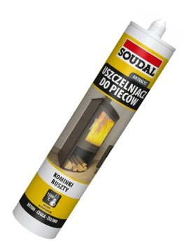 Uszczelniacz do Kominków Pieców Palenisk Silikon Soudal ANTRACYT 280ml 1500