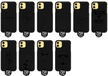Матовый ЧЕРНЫЙ чехол для IPHONE 11 Spring Top Patterns