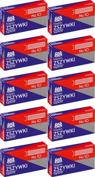 Zszywki Grand nr10 1000szt srebrny x10