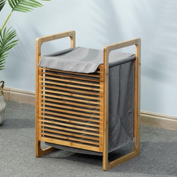 Корзина для белья с крышкой Большая Универсальная для