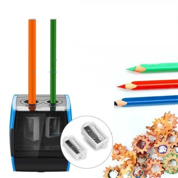 ЭЛЕКТРИЧЕСКАЯ ТОЧИЛКА ДЛЯ КАРАНДАШЕЙ, АВТОМАТИЧЕСКАЯ С ДВУМЯ ОТВЕРСТИЯМИ ДЛЯ КЛАССА