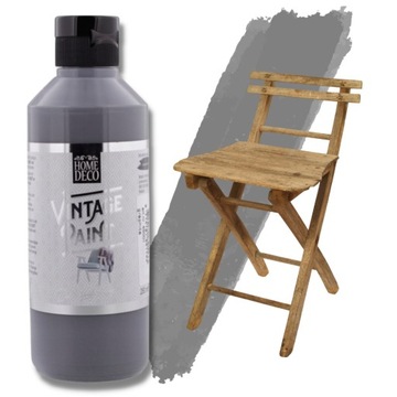 FARBA KREDOWA VINTAGE PAINT GRAFIT 250ML EFEKT VINTAGE SZARA