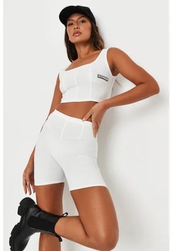 MISSGUIDED KOMPLET KRÓTKIE SPODENKI TOP HCO988 R.M