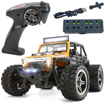 SAMOCHÓD ZDALNIE STEROWANY Z ŚWIATŁO LED RC 2WD TERENOWY KABRIOLET AUTO
