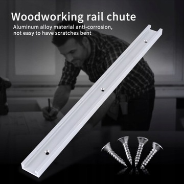 НАПРАВЛЯЮЩАЯ АЛЮМИНИЕВАЯ Т-образная С ПАЗОМ 19/30