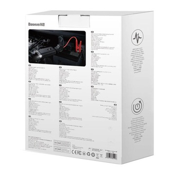 BASEUS POWERBANK JUMP STARTER BOOSTER 10000MAH USB ЗАЖИМЫ ДЛЯ ГОРЕЛКИ КАБЕЛИ