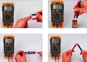 Цифровой мультиметр Aneng A830L, измеритель сопротивления току и напряжению с ЖК-дисплеем