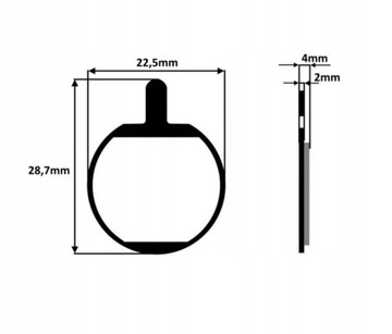 ПОЛУМЕТАЛЛИЧЕСКИЕ ВЕЛОСИПЕДНЫЕ ДИСКОВЫЕ ТОРМОЗНЫЕ КОЛОДКИ