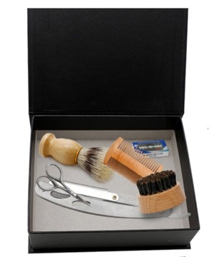 НАБОР ДЛЯ БРИТВЫ, НОЖНИЦЫ, ЩЕТКА ДЛЯ БРИТВЫ, 6 шт.