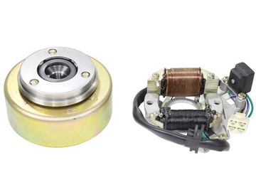 APARAT ZAPŁONOWY ATV 110 125 2 CEWKI STATOR + MAGNETO ISKROWNIK BENDIKS KPL