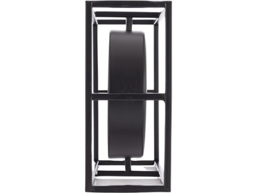 КАМИННЫЕ ЧАСЫ Металлические промышленные стоячие 22 x 22 x 10 см - ЧЕРНЫЕ