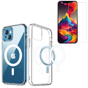 ETUI CLEAR CASE DO IPHONE 13 MINI MAGSAFE + SZKŁO