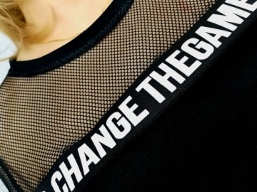 МОДНЫЙ ЧЕРНЫЙ СПОРТИВНЫЙ ЖЕНСКИЙ КОМПЛЕКТ СПОРТИВНЫЙ КОМПЛЕКТ БЛУЗА + БРЮКИ М/38