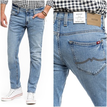 Męskie spodnie jeansowe dopasowane Mustang OREGON TAPERED 32/30