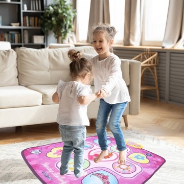 MATA DO TAŃCZENIA MUZYCZNA TAŃCA ZABAWA ANTYPOŚLIZGOWA DLA DZIECI