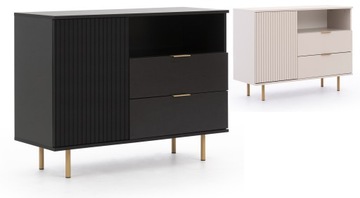 Komoda NB-01 system do salonu NUBIA cashmere / czarny