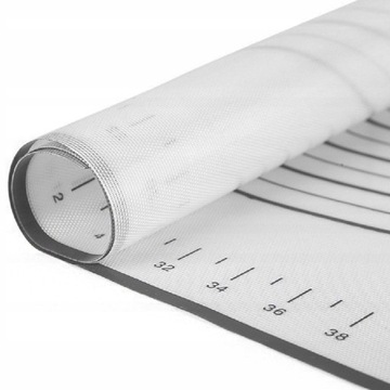 Кухонный коврик, силиконовая кондитерская доска с мерным стаканчиком 60х40см.