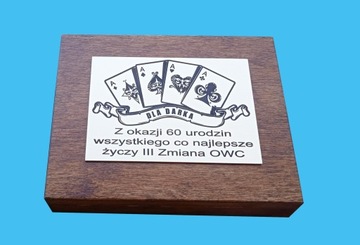 Коробка для карт + гравировка на латуни