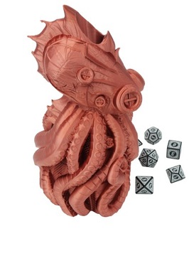Осьминог в стиле стимпанк - башня для игральных костей - FatesEnd Octopunk Dice Tower DT1