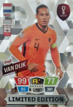 WORLD CUP QATAR 2022 LIMITED VIRGIL VAN DIJK