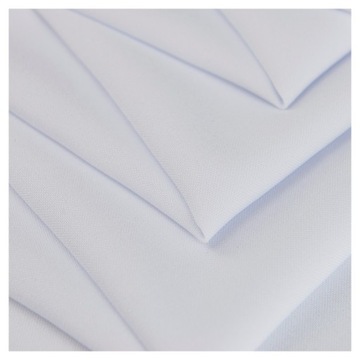 ЭЛЕГАНТНАЯ ГЛАДКАЯ ПРЯМОУГОЛЬНАЯ СКАТЕРТЬ БЕЛАЯ 140Х220