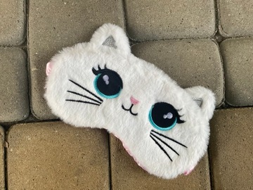 МАСКА ДЛЯ СНЯТИЯ ДЛЯ ГЛАЗ РАССЛАБЛЕНИЕ OLDMAN PLUSH CAT НА Резинке