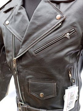 Кожаная мотоциклетная куртка Ramone Size. 5XL Новый