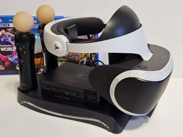 SONY PLAYSTATION VR V2 PS4/PS5 + КАМЕРА V2 + 2x MOVE + 3 ИГРЫ + ПОДСТАВКА