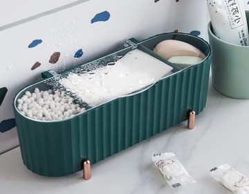 ОРГАНАЙЗЕР ДЛЯ ватных палочек, ушных палочек, КОСМЕТИКИ, АКСЕССУАРОВ ДЛЯ МАКИЯЖА F26 ЗЕЛЕНЫЙ