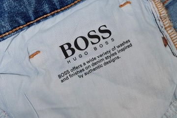 HUGO BOSS DELAWARE SLIM JEANS spodnie męskie granatowe PREMIUM 34/34 pas 90