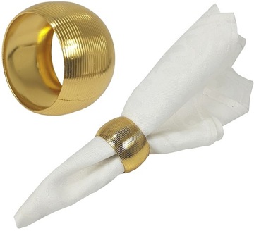 PIERŚCIEŃ NA SERWETĘ ZESTAW OBRĄCZEK DO SERWET x4