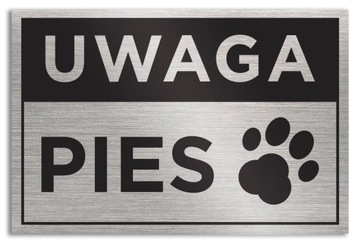 Tabliczka UWAGA PIES 30x20 cm